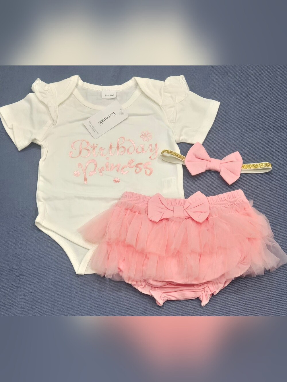 NWT Birthday Princess 3PC Outfit - 6-12M